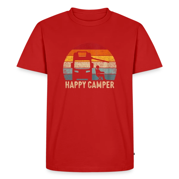 Campeur Rétro en Van sur T-shirt Premium bio Homme