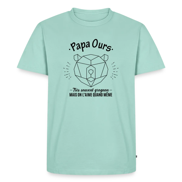 Papa Ours Grognon et Adorable sur T-shirt Premium bio Homme