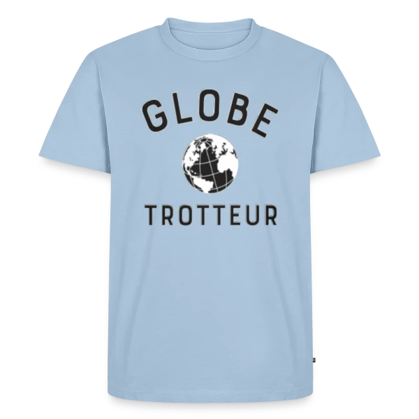 Globe Trotteur Humour sur T-shirt Premium bio Homme