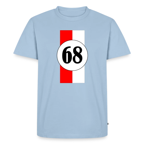 Maquette de T-shirt Premium bio Homme « Alsace Haut-Rhin 68 » à personnaliser