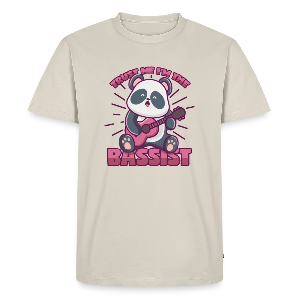 Panda Bassiste Confiance sur T-shirt Premium bio Homme