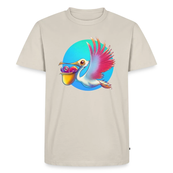 Pélican Livreur de Bébés Poulpes sur T-shirt Premium bio Homme