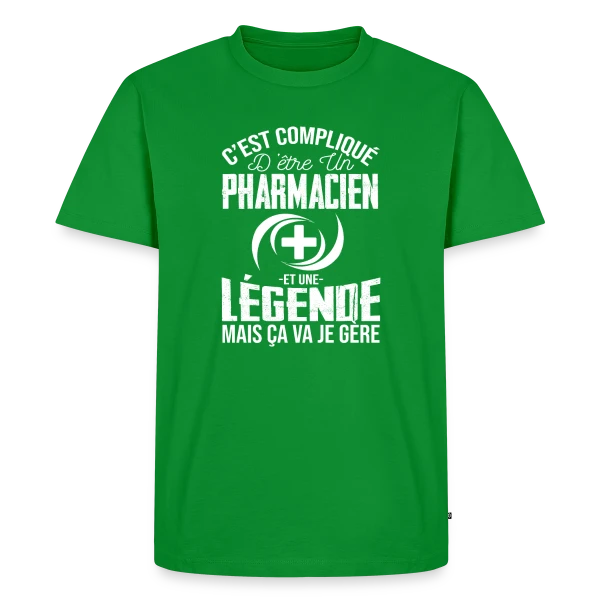 Pharmacien Légende - Humour C'est compliqué mais je gère sur T-shirt Premium bio Homme