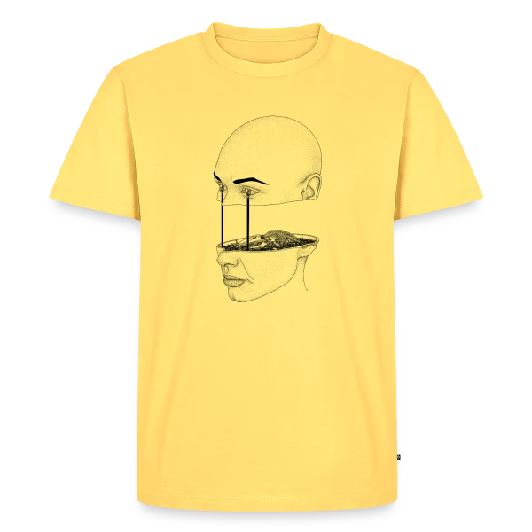 Maquette de T-shirt Premium bio Homme « Marée Noire : Spleen Pétrole » à personnaliser