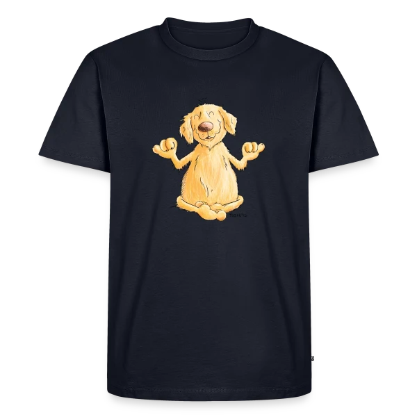 Golden Retriever Yogi Relax | T-shirt Chien Rigolo sur T-shirt Premium bio Homme