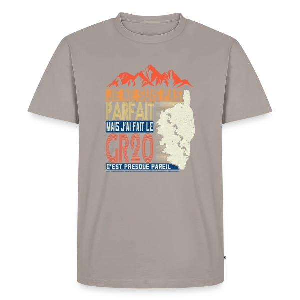 GR20 Fierté Randonneur sur T-shirt Premium bio Homme