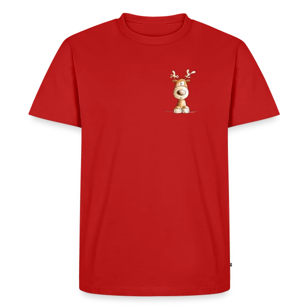 Petit renne de Noël "Ho Ho Ho" - Modartis sur T-shirt Premium bio Homme