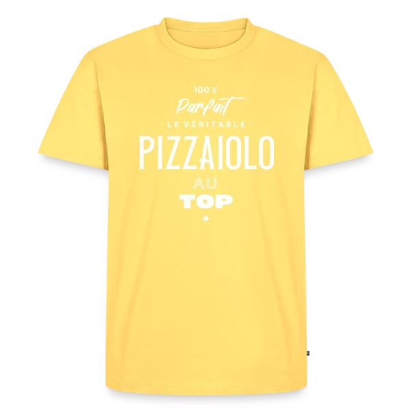 Le Vrai Maître Pizzaiolo sur T-shirt Premium bio Homme