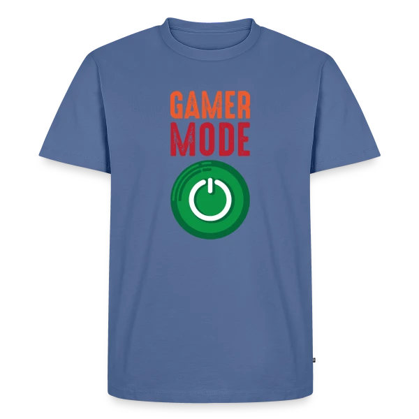 Maquette de T-shirt Premium bio Homme « Passion Gaming : Manette et Dragons » à personnaliser