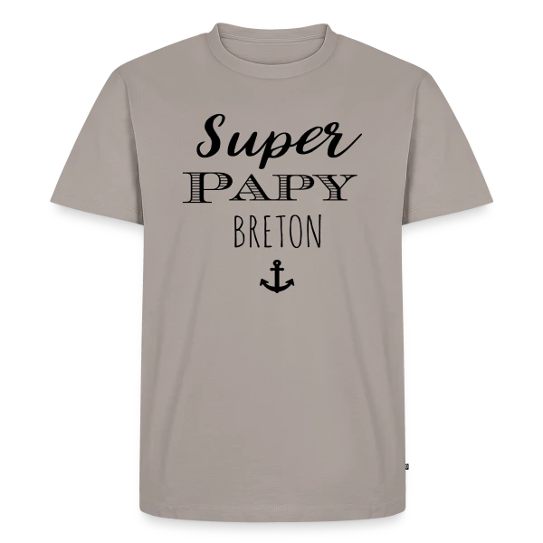Super Papy Breton sur T-shirt Premium bio Homme