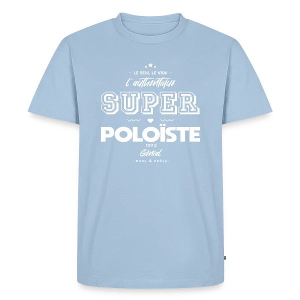 Super Poloïste Authentique : Le T-shirt Humour Water-Polo sur T-shirt Premium bio Homme