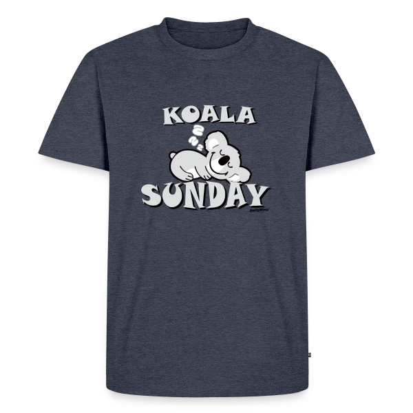 Koala du Dimanche, Smiley Fatigué sur T-shirt Premium bio Homme