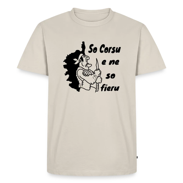 Fier d'être Corse sur T-shirt Premium bio Homme