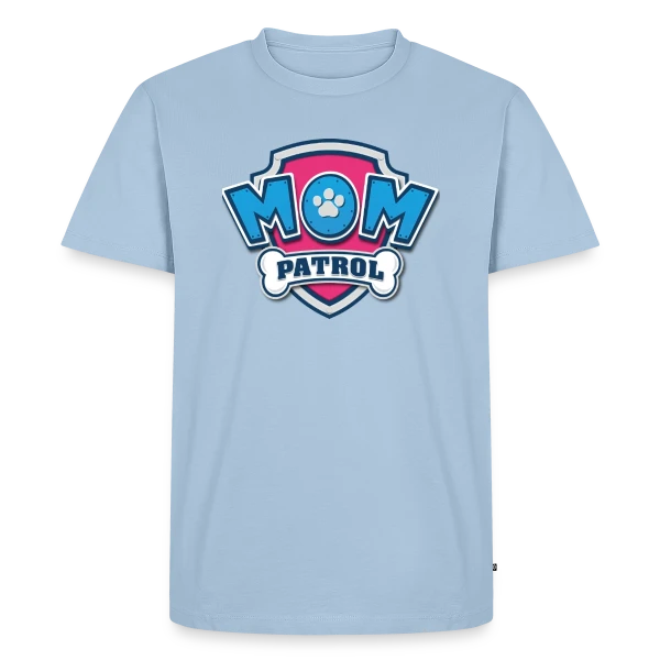 Maquette de T-shirt Premium bio Homme « Maman Pat' Patrouille : T-shirt Idéal pour les Fans ! » à personnaliser