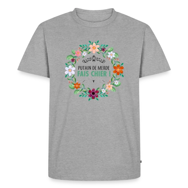 Coup de Gueule Fleuri sur T-shirt Premium bio Homme