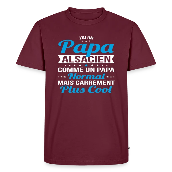 Papa Alsacien Plus Cool sur T-shirt Premium bio Homme