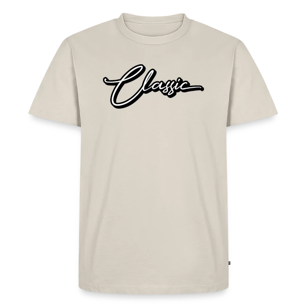 Élégance Classique Script sur T-shirt Premium bio Homme