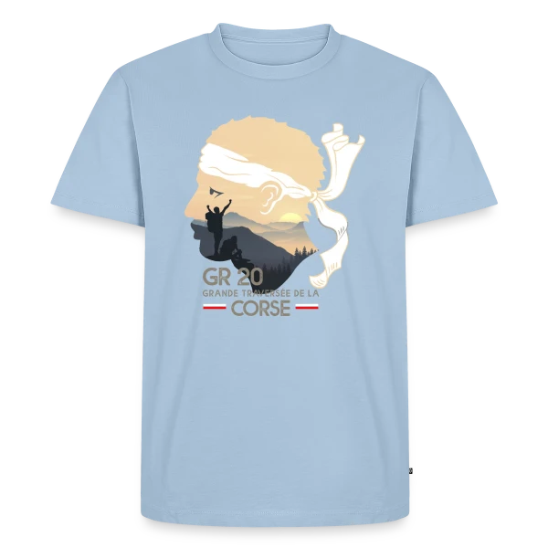 GR20 Corse Randonnée Épique sur T-shirt Premium bio Homme