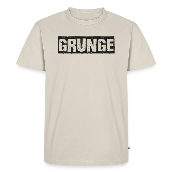 Titre Grunge Texturé sur T-shirt Premium bio Homme