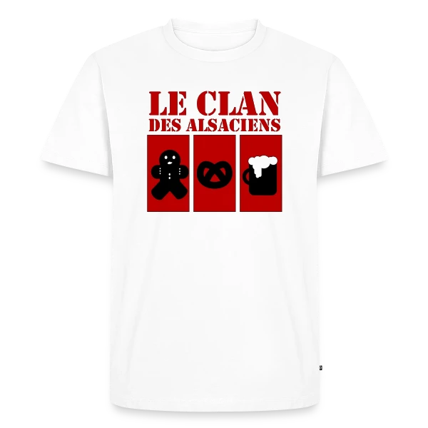 Le Clan des Alsaciens: Référence Culte Elsass sur T-shirt Premium bio Homme