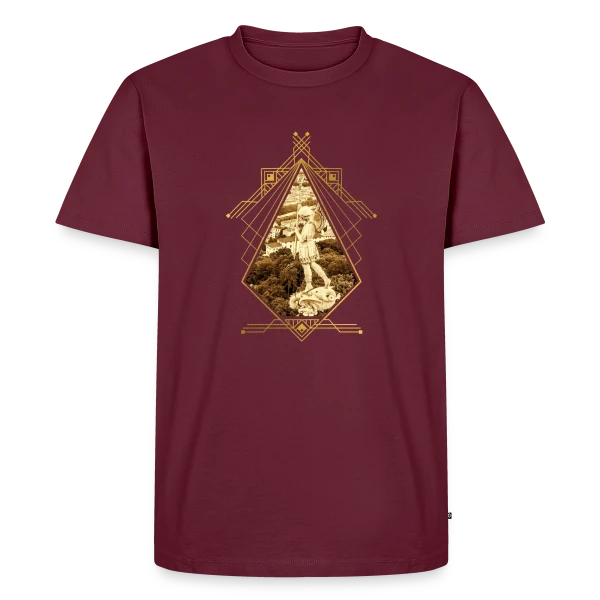 Lyon Art Déco Doré sur T-shirt Premium bio Homme