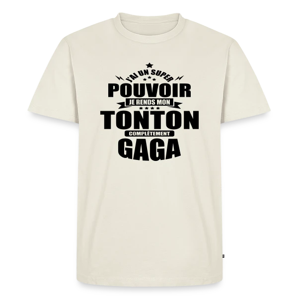 Humour Tonton : Je Rends Mon Tonton Gaga sur T-shirt Premium bio Homme