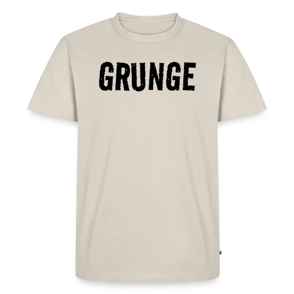 Maquette de T-shirt Premium bio Homme « Motif Grunge Distressed » à personnaliser