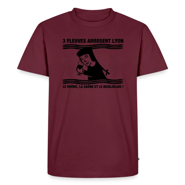 Lyon Fleuves & Beaujolais sur T-shirt Premium bio Homme