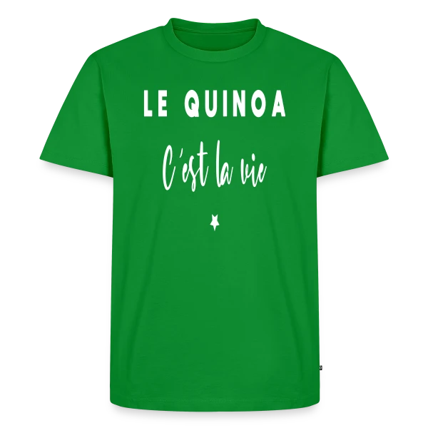 Le Quinoa, C'est la Vie : Le Grain Humour sur T-shirt Premium bio Homme