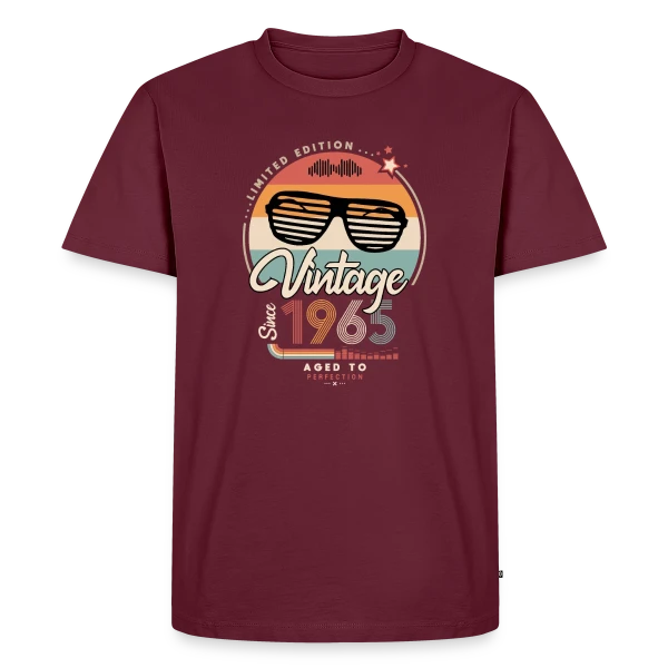 Vintage Depuis 1965 : L'Année de Votre Légende sur T-shirt Premium bio Homme