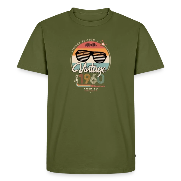Vintage Depuis 1960 : L'Année Fondatrice sur T-shirt Premium bio Homme