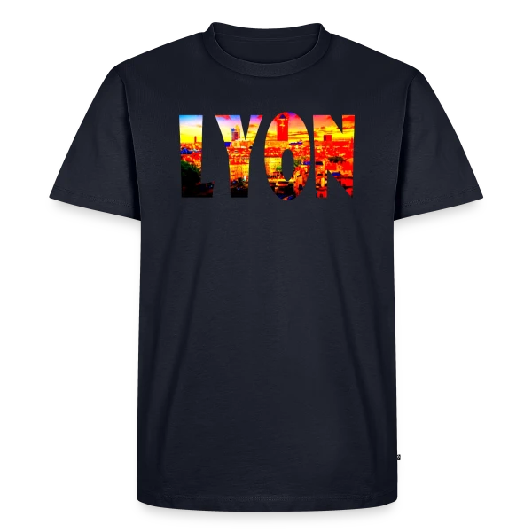 Lyon Cité Vibrante sur T-shirt Premium bio Homme