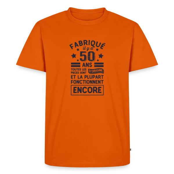 50 Ans Pièces d'Origine sur T-shirt Premium bio Homme