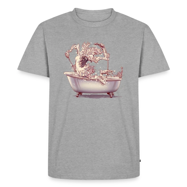 L'Étrange Bain de Kanagawa sur T-shirt Premium bio Homme