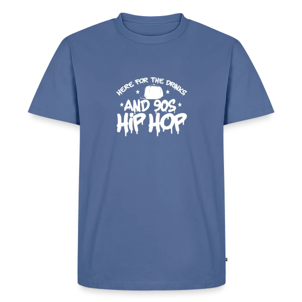 Maquette de T-shirt Premium bio Homme « Classiques Hip Hop & Rap des Années 90 » à personnaliser