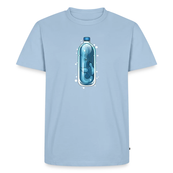 Maquette de T-shirt Premium bio Homme « Océan en Détresse » à personnaliser