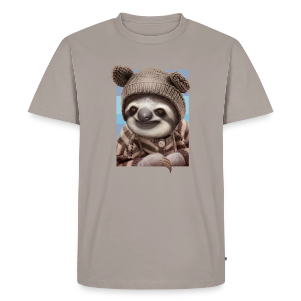 Bébé Paresseux en Pull Hivernal sur T-shirt Premium bio Homme