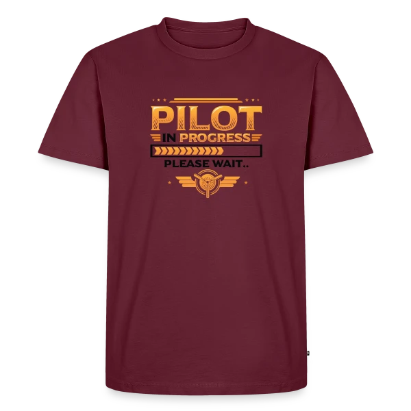 Pilote en Formation Humour sur T-shirt Premium bio Homme