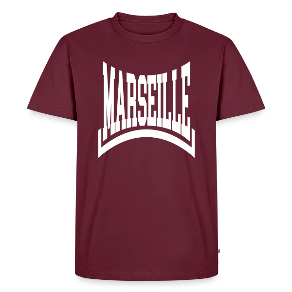 Marseille Texte Pur sur T-shirt Premium bio Homme