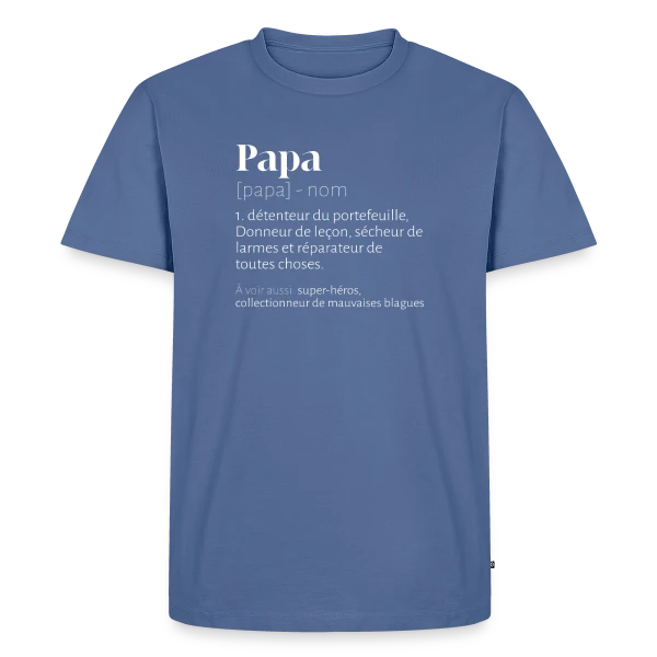 Papa Bricoleur - Définition Humour Fête des Pères sur T-shirt Premium bio Homme