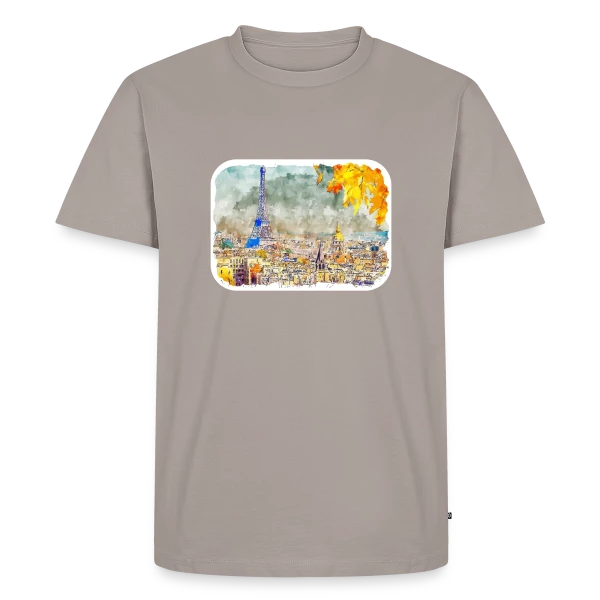 Paris Aquarelle Automnale sur T-shirt Premium bio Homme