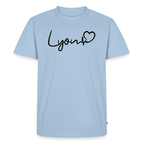 Lyon Battement de Cœur sur T-shirt Premium bio Homme