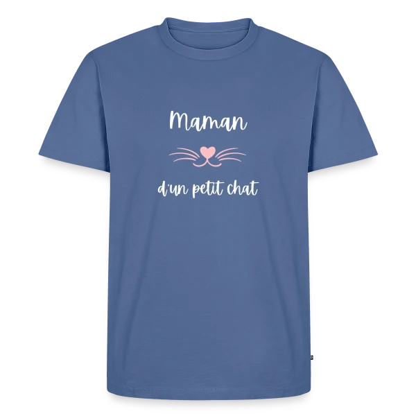 Maman d'un Petit Chat : T-shirt Humour pour Amoureuse des Félins sur T-shirt Premium bio Homme