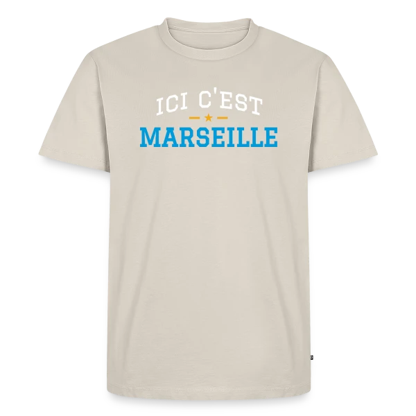 Ici C'est Marseille Fierté sur T-shirt Premium bio Homme