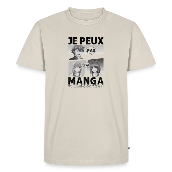 Je peux pas, j'ai manga : l'excuse parfaite pour les Otakus sur T-shirt Premium bio Homme