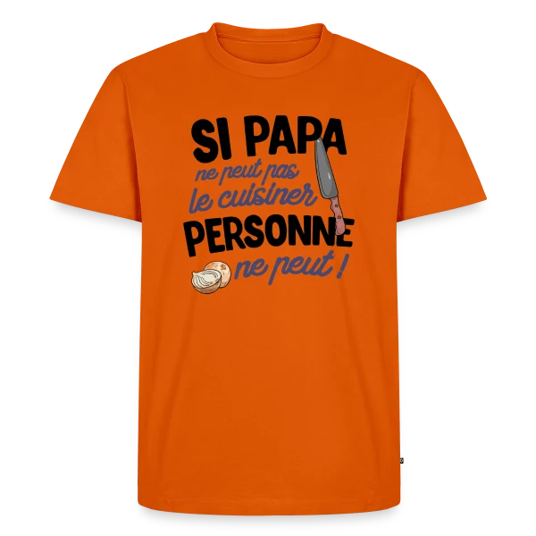 Papa Cuisinier - Le Maître des Fourneaux sur T-shirt Premium bio Homme
