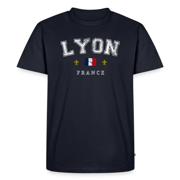 Lyon France Vintage sur T-shirt Premium bio Homme