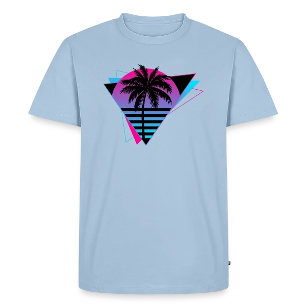 Palmier Rétro Synthwave sur T-shirt Premium bio Homme