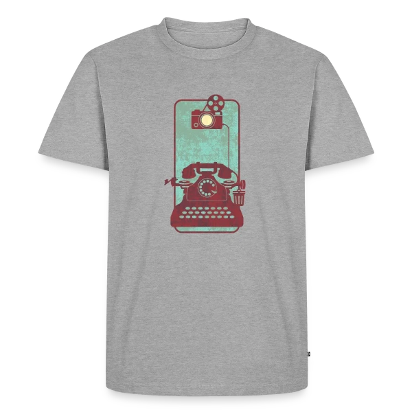 L'Évolution du Smartphone sur T-shirt Premium bio Homme