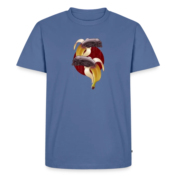 Maquette de T-shirt Premium bio Homme « Banane Extraterrestre » à personnaliser